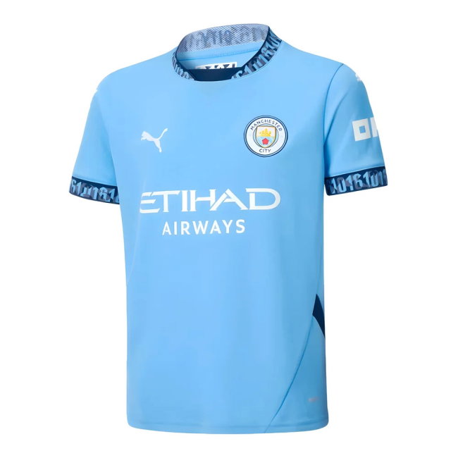 2024-2025 Man City Home Shirt (Kids) (Nico 14)-SoccerKits Hub | Buy Soccer Jerseys Online
